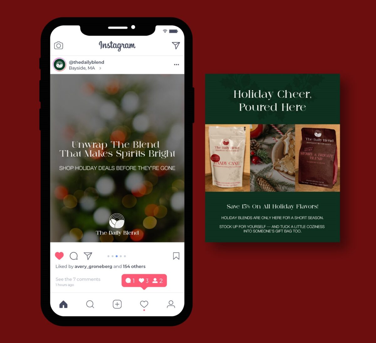 The Daily Blend social media post